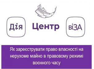 Як зареєструвати право власності на нерухоме майно в правовому режимі воєнного часу