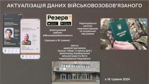 У Центрі «Віза» («Центр Дії») триває оновлення даних призовників, військовозобов’язаних та резервістів