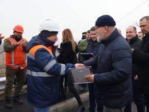 У Кривому Розі завершився капітальний ремонт шляхопроводу, що поєднує північну частину міста з центром