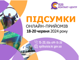 ОНЛАЙН-ПРИЙОМИ В КОНТАКТ-ЦЕНТРІ!