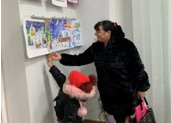 У Центрі «Віза»(«Центр Дії») діє виставка дитячих малюнків до Дня Святого Миколая